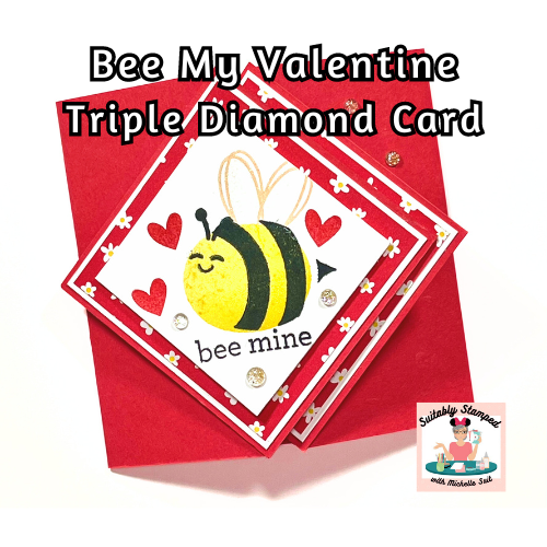 Bee My Valentine Fun Fold Card